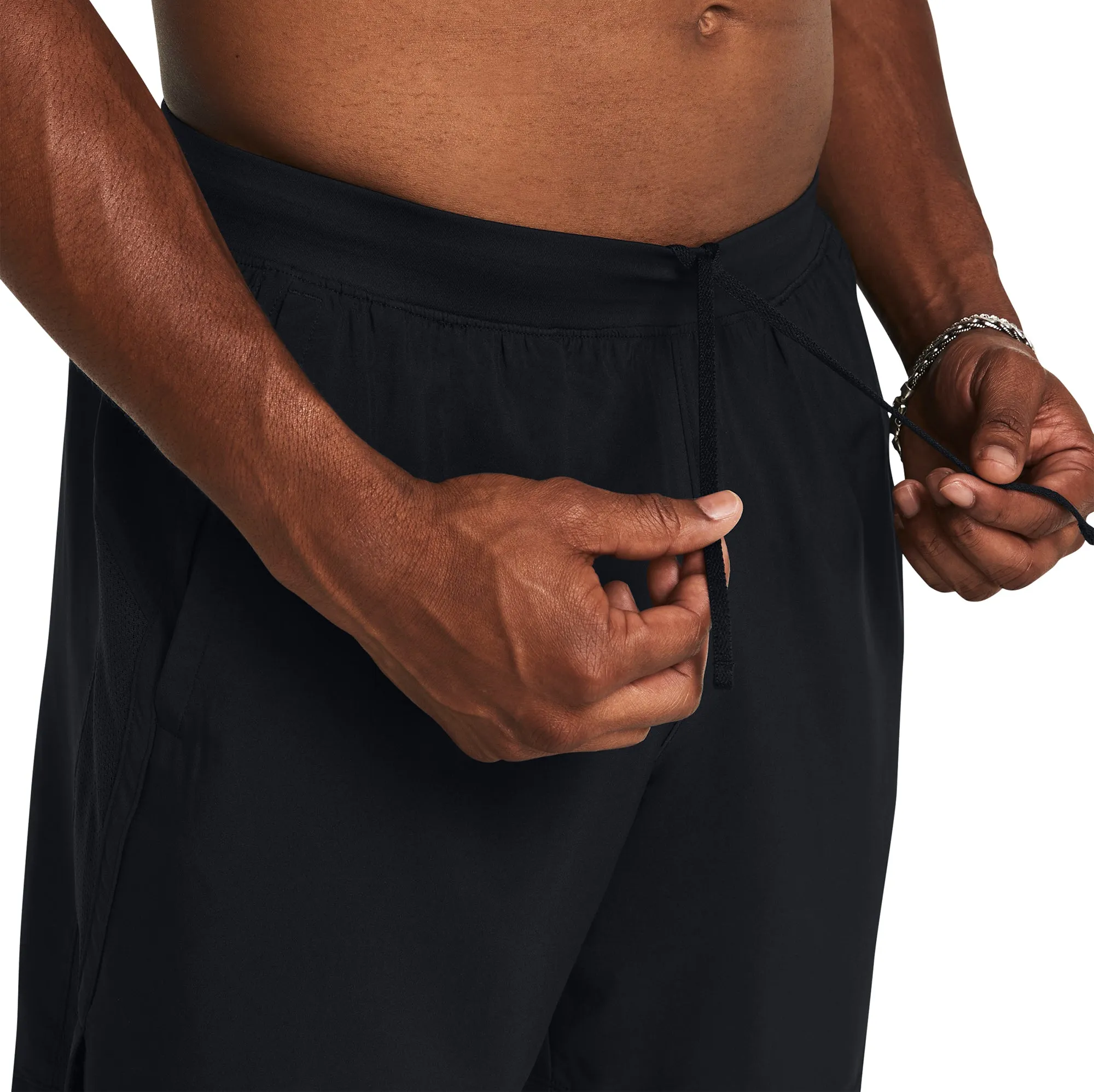 Clothing Under Armour  Men Under Armour Launch 7 Inch Mens Running Shorts - Black