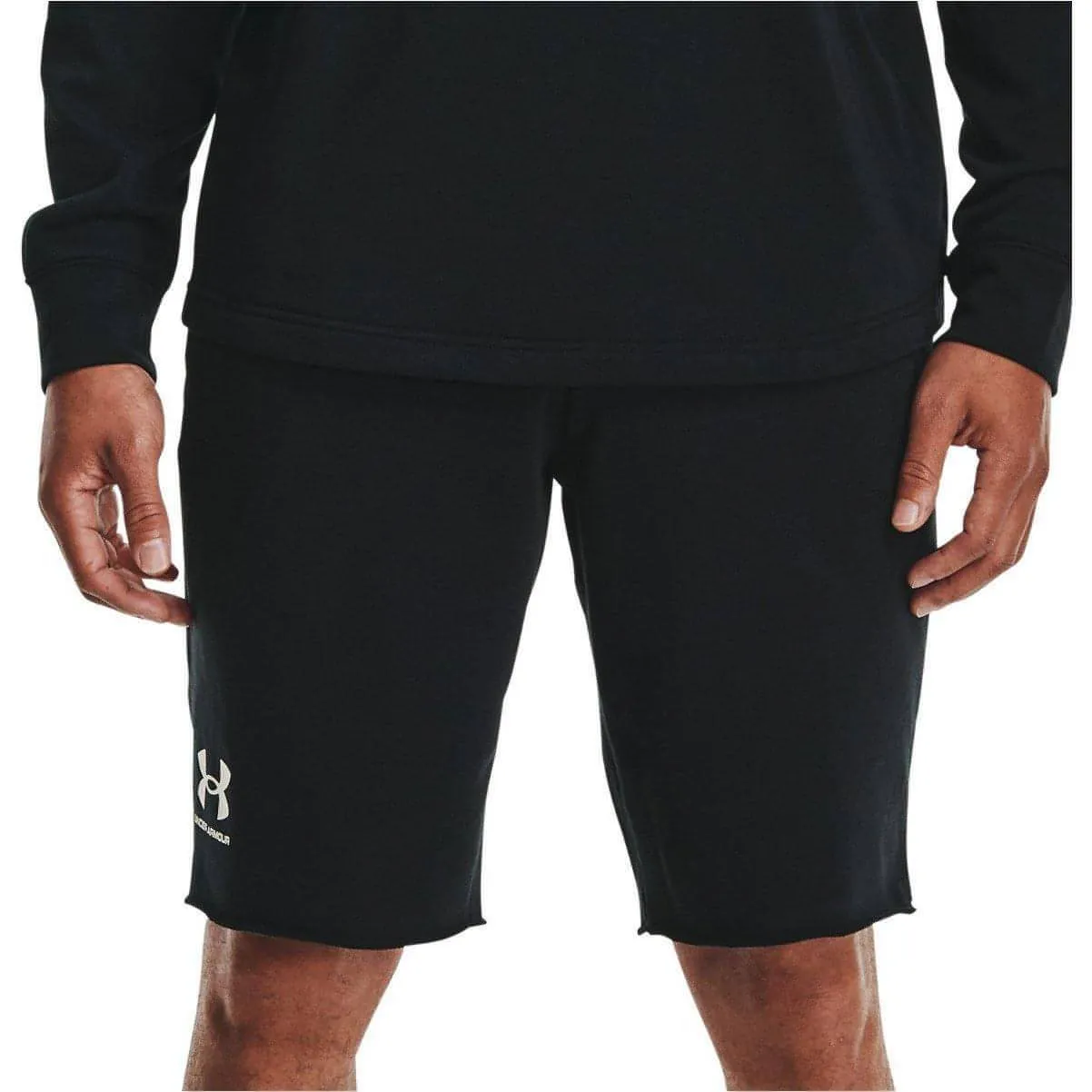 Clothing Under Armour  Men Under Armour Rival Terry Mens Training Shorts - Black