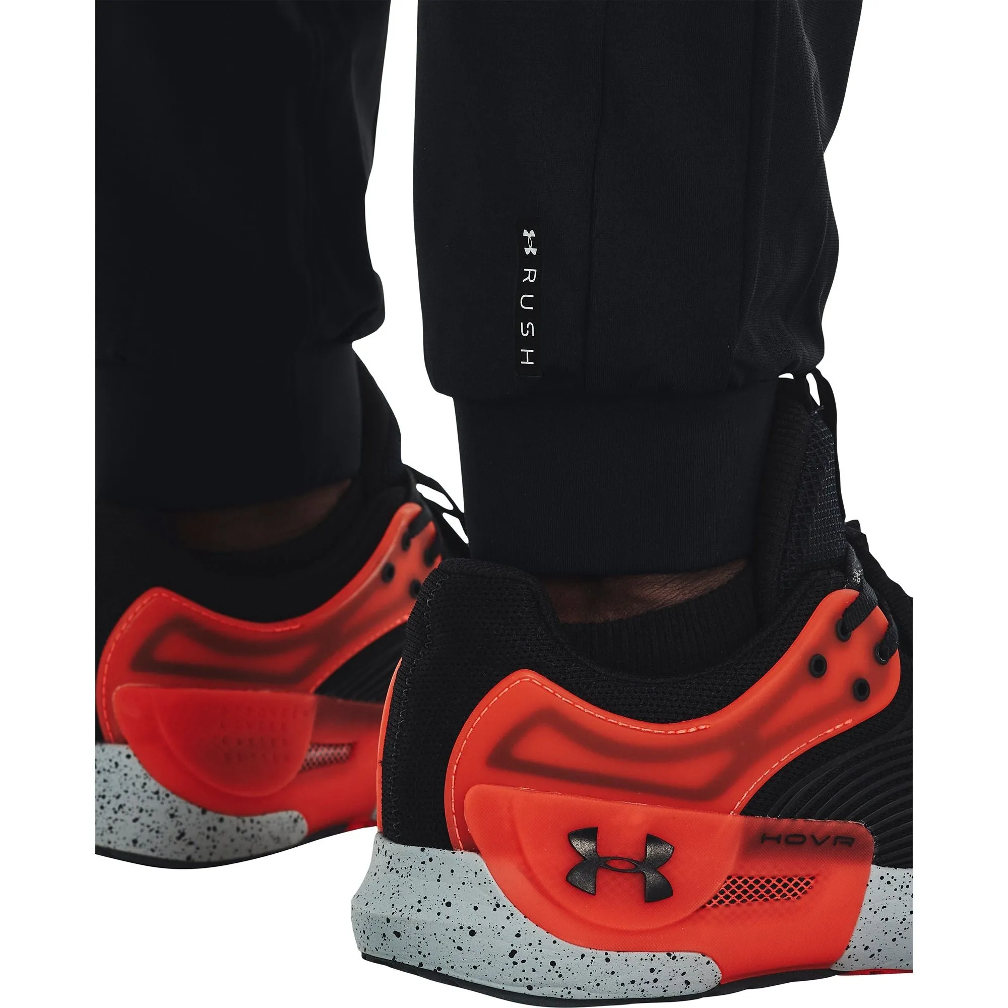 Clothing Under Armour  Men Under Armour Rush Warm Up Mens Running Track Pants - Black