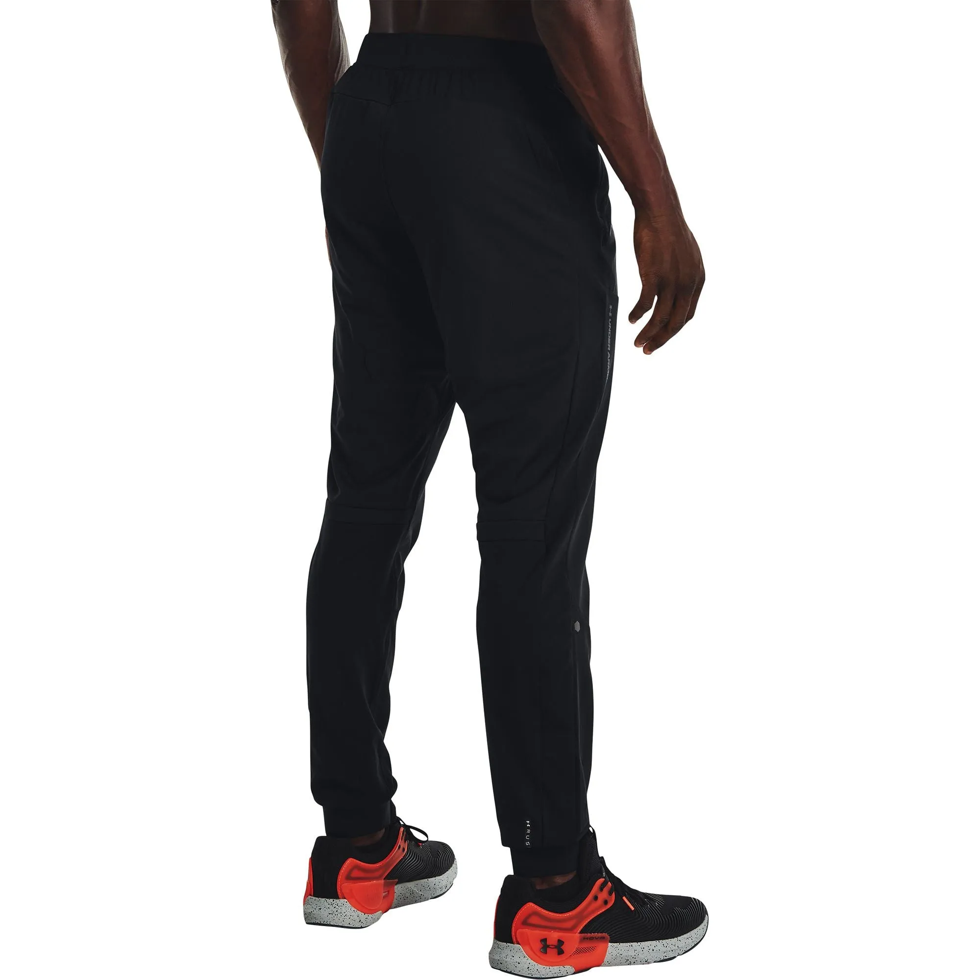 Clothing Under Armour  Men Under Armour Rush Warm Up Mens Running Track Pants - Black