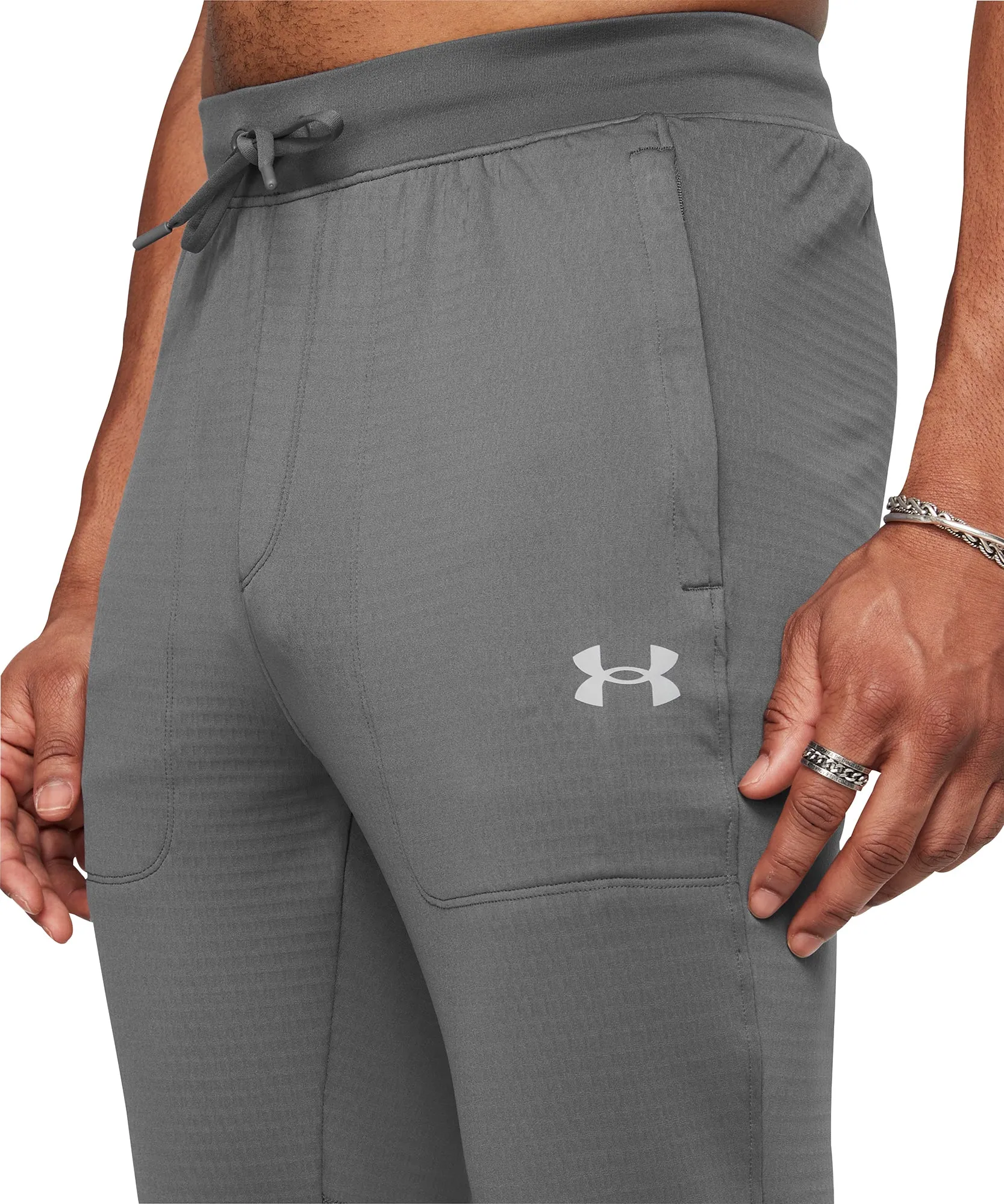 Clothing Under Armour  Men Under Armour Vanish Cold Weather Mens Running Track Pants - Grey