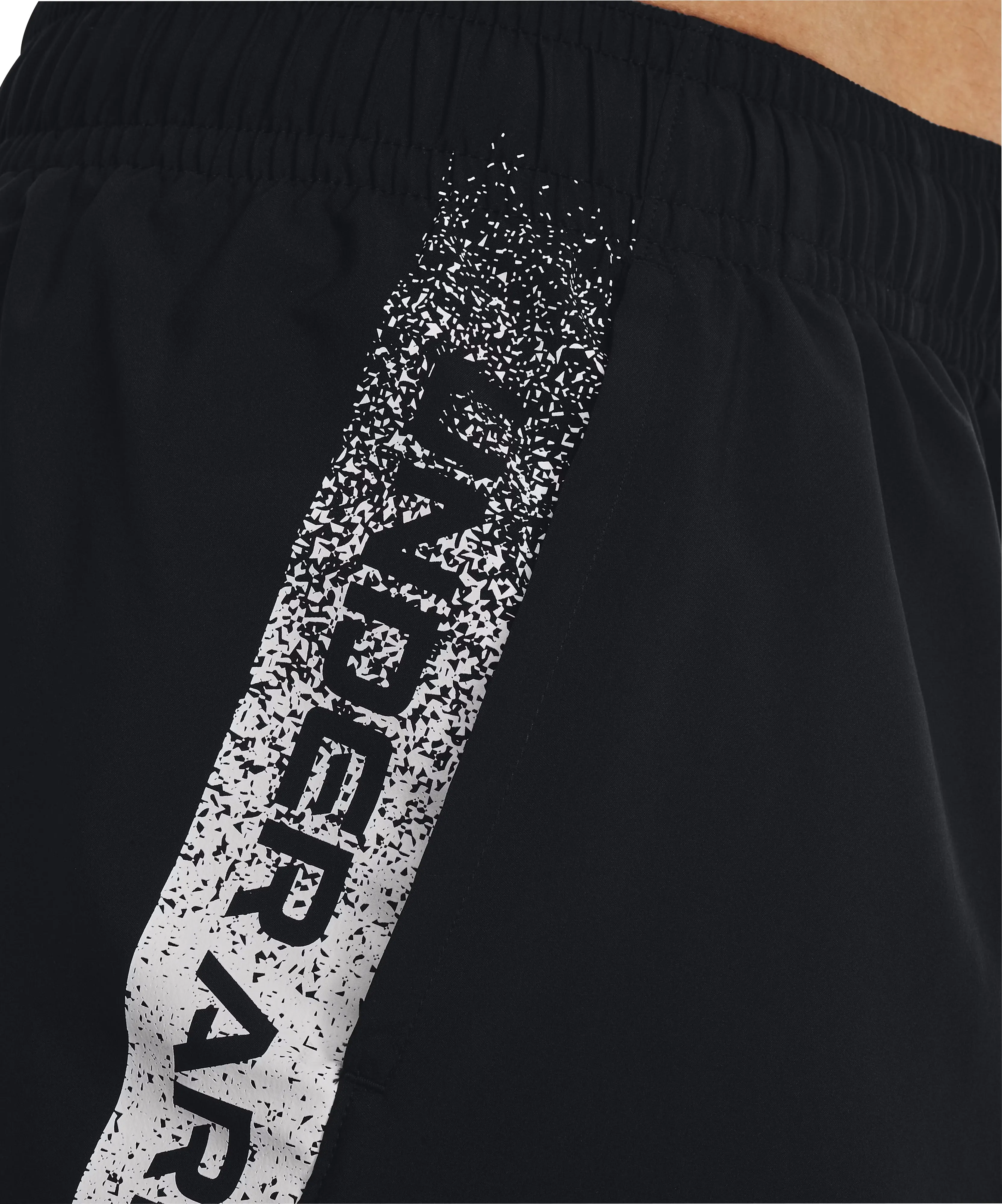 Clothing Under Armour  Men Under Armour Woven Graphic Mens Running Shorts - Black