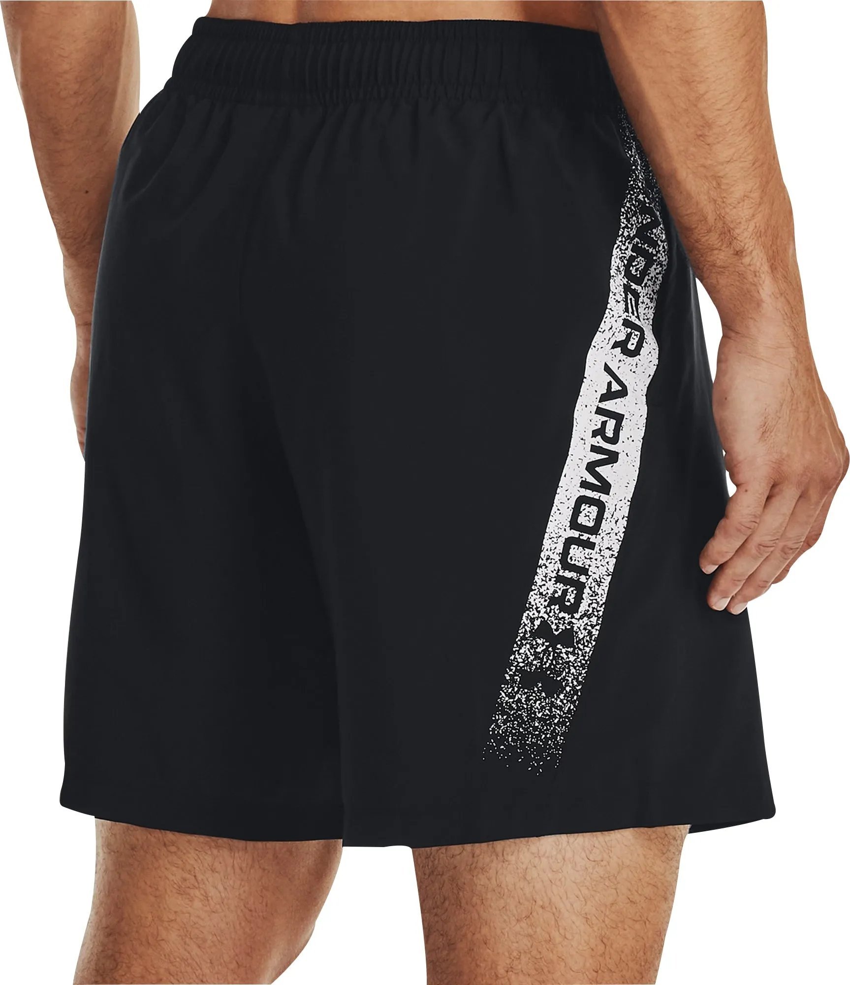 Clothing Under Armour  Men Under Armour Woven Graphic Mens Running Shorts - Black