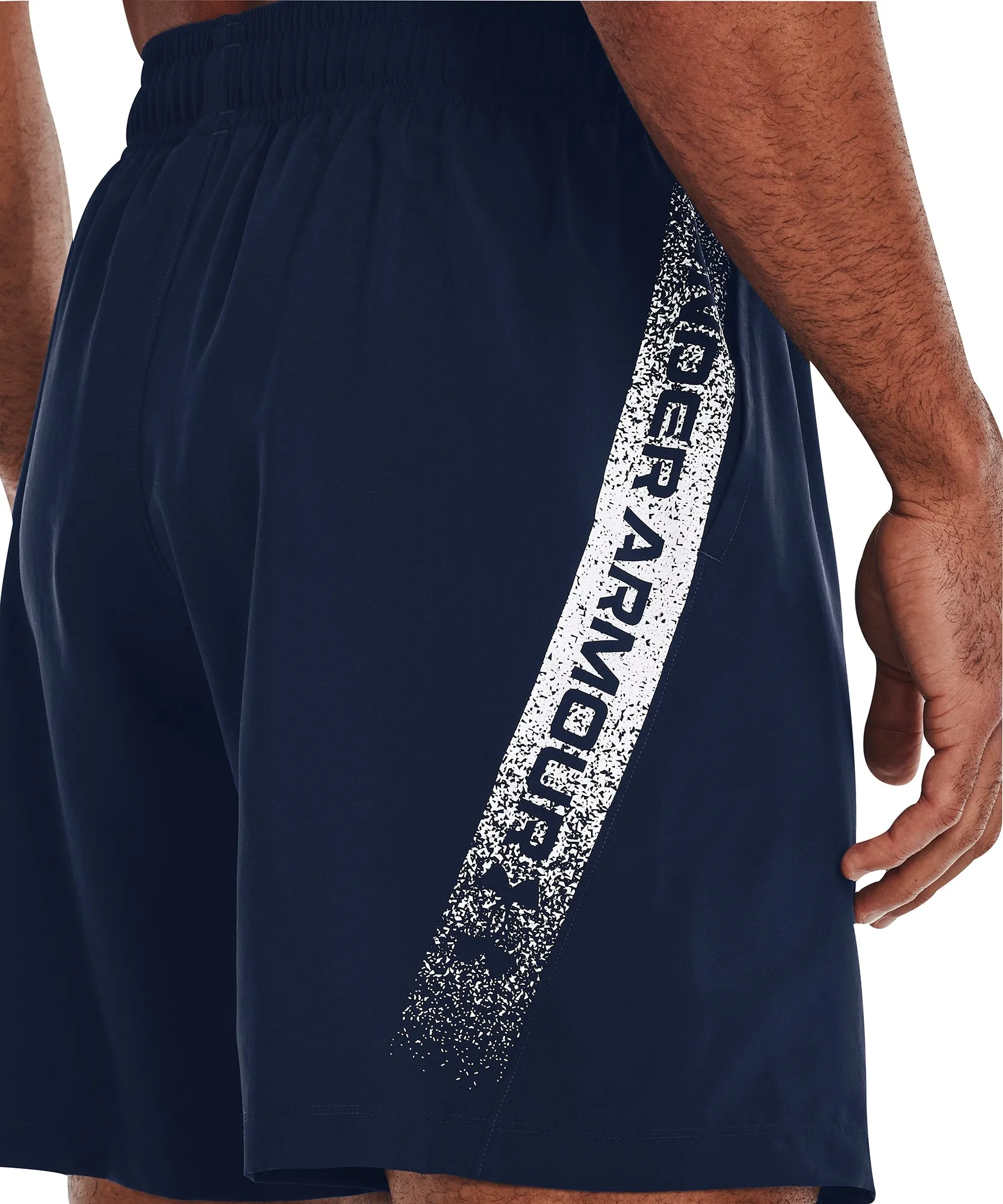 Clothing Under Armour  Men Under Armour Woven Graphic Mens Running Shorts - Blue