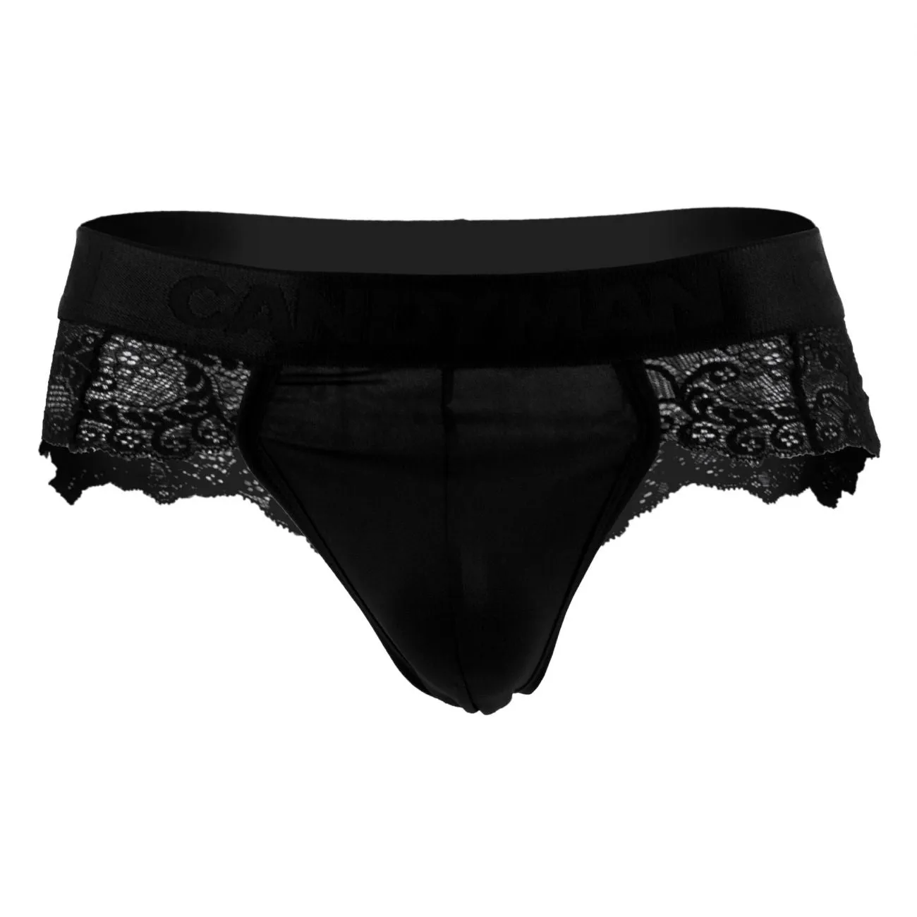 Clothing_Candyman_Mens Underwear CandyMan 99304X Lace Thongs Color Black