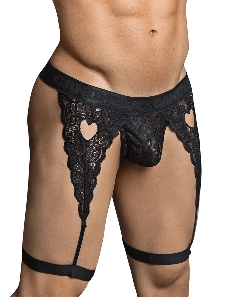 Clothing_Candyman_Mens Underwear Candyman 99310 Thongs Black