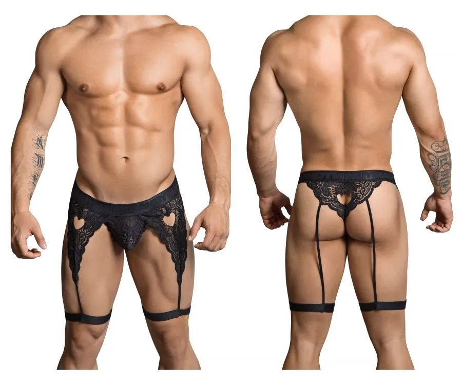 Clothing_Candyman_Mens Underwear CandyMan 99310 Thongs Color Black