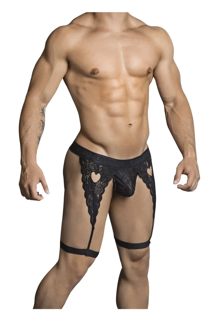 Clothing_Candyman_Mens Underwear CandyMan 99310 Thongs Color Black