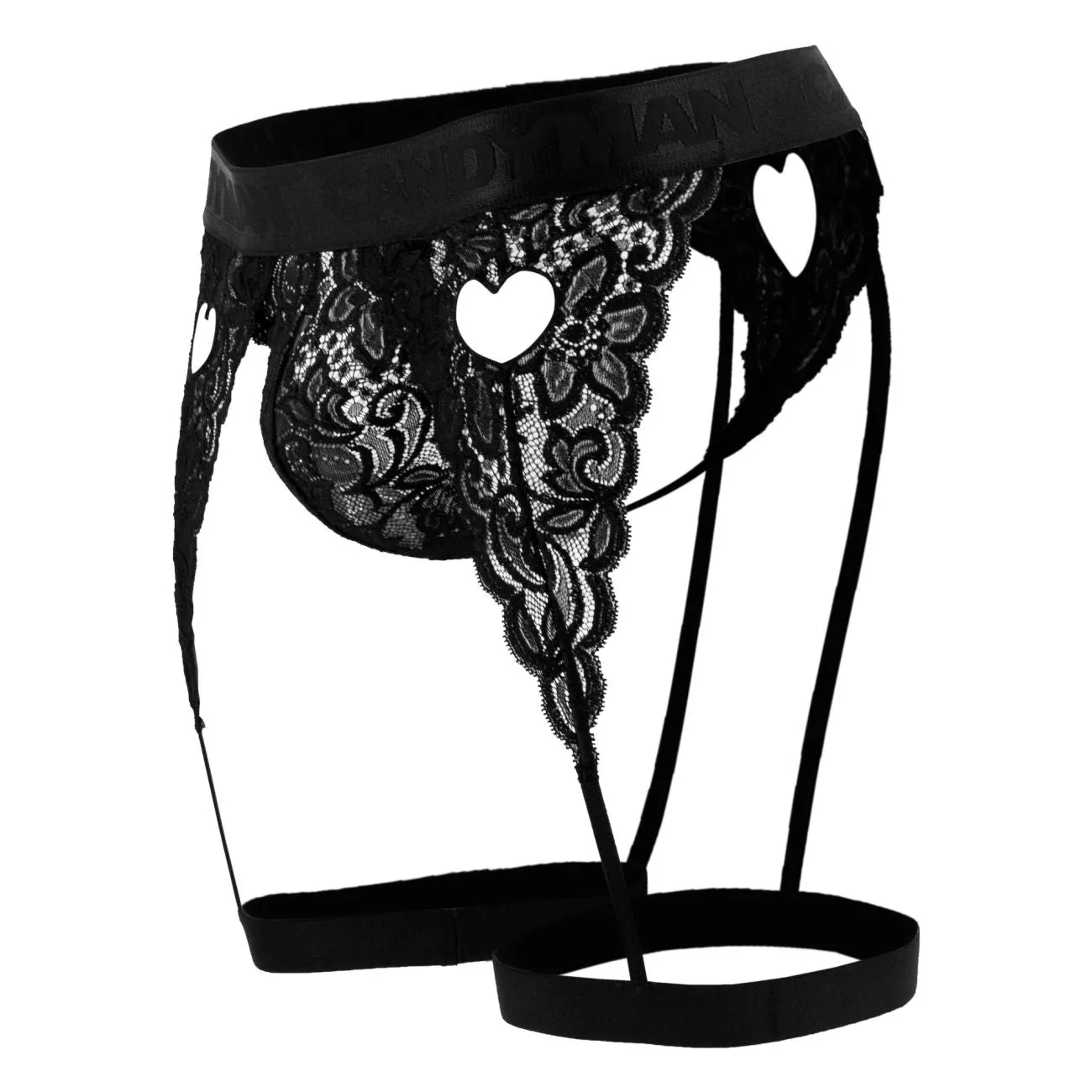 Clothing_Candyman_Mens Underwear CandyMan 99310 Thongs Color Black