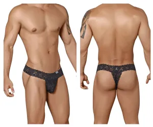 Clothing_Candyman_Mens Underwear CandyMan 99315 Peek a Boo Thongs Color Black