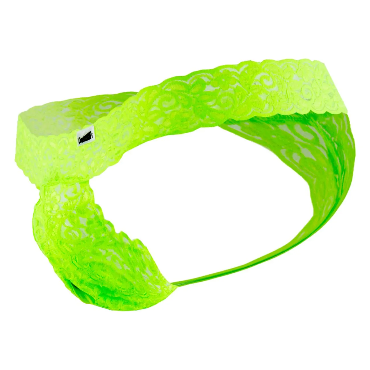 Clothing_Candyman_Mens Underwear CandyMan 99315 Peek a Boo Thongs Color Green
