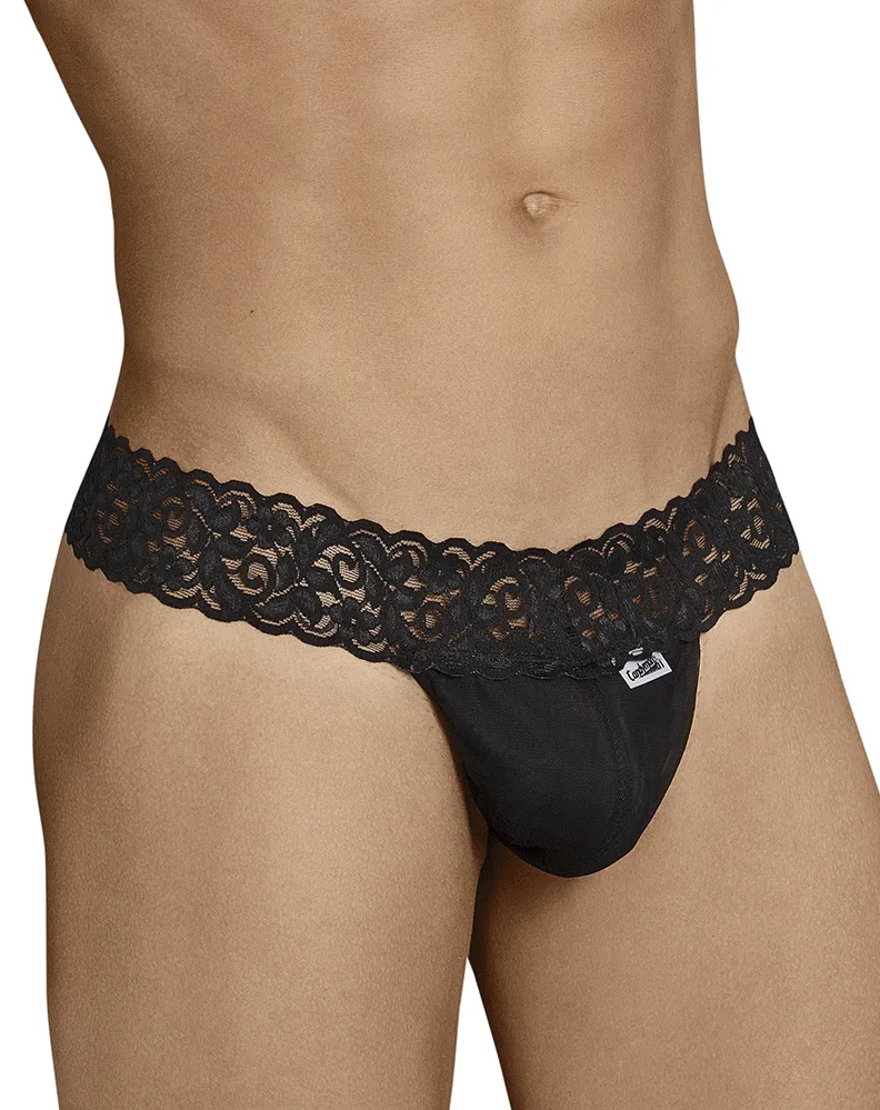 Clothing_Candyman_Mens Underwear Candyman 99370 Thongs Black