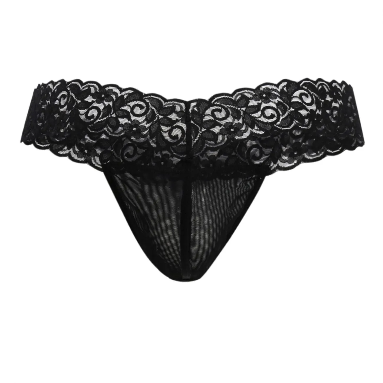 Clothing_Candyman_Mens Underwear CandyMan 99370 Thongs Color Black