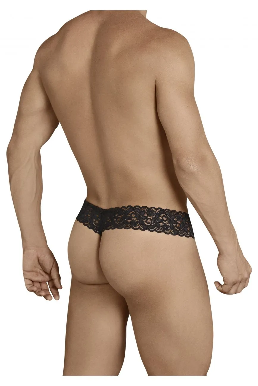 Clothing_Candyman_Mens Underwear CandyMan 99370 Thongs Color Black