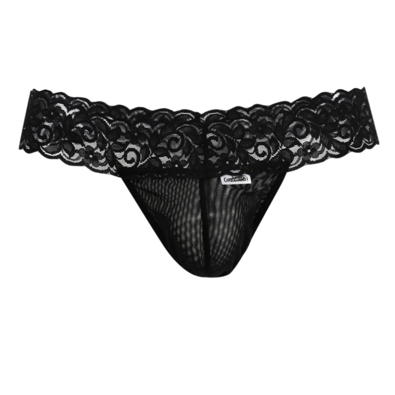 Clothing_Candyman_Mens Underwear CandyMan 99370 Thongs Color Black
