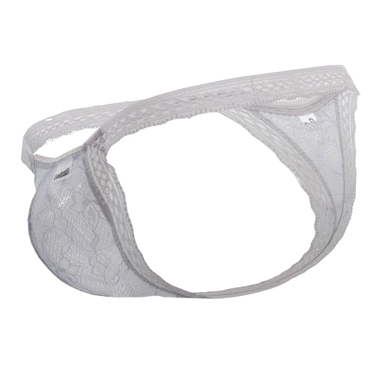 Clothing_Candyman_Mens Underwear CandyMan 99420 Double Lace Thongs Color Gray