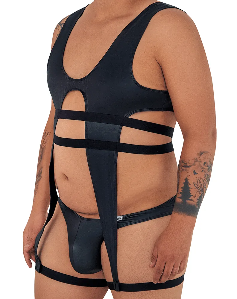 Clothing_Candyman_Mens Underwear Candyman 99541x Gladiator Bodysuit Black