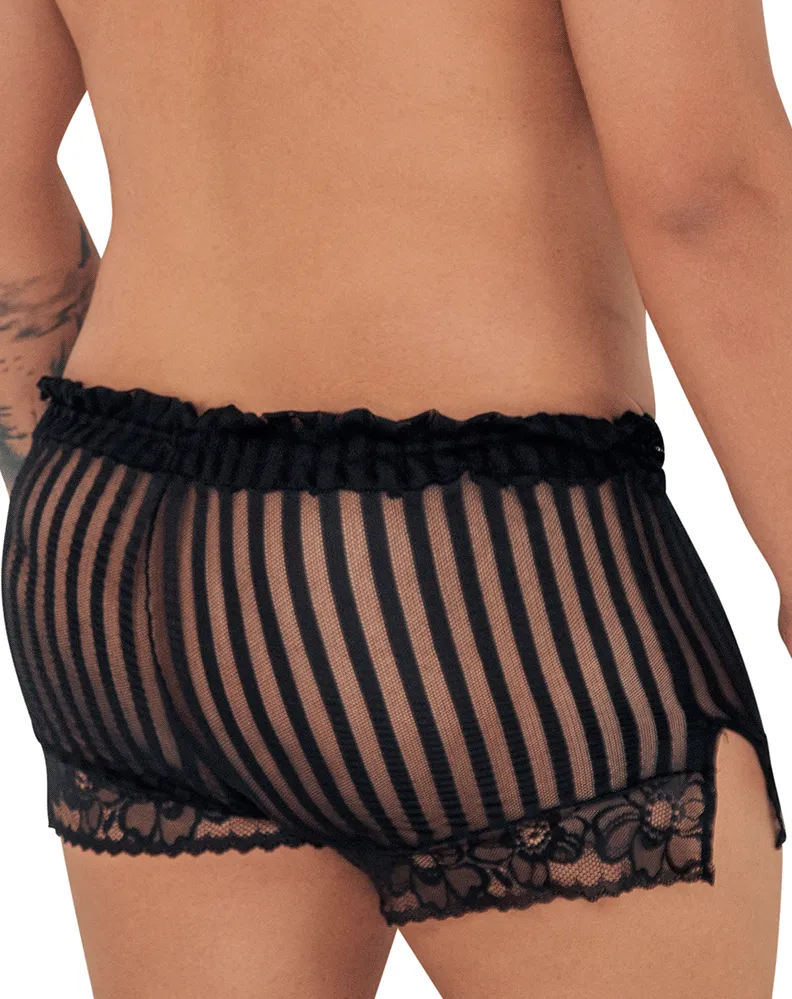 Clothing_Candyman_Mens Underwear Candyman 99601x Lounge Pajama Shorts Black