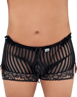Clothing_Candyman_Mens Underwear Candyman 99601x Lounge Pajama Shorts Black