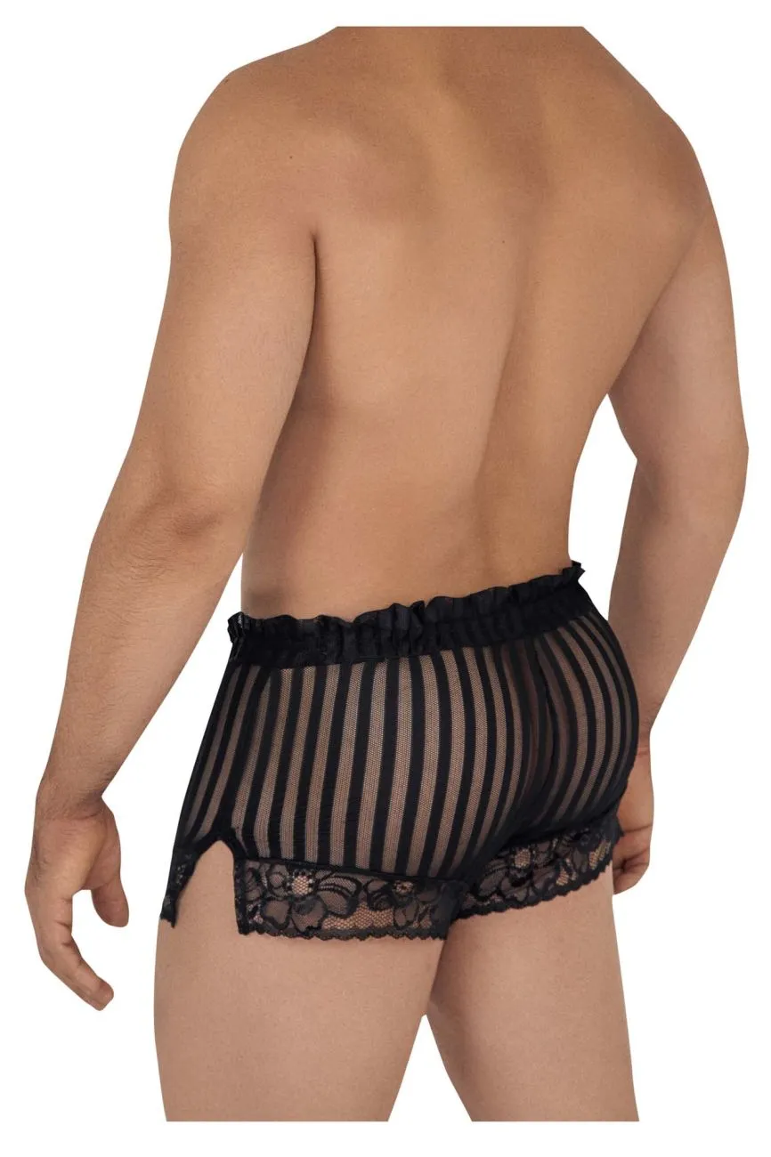 Clothing_Candyman_Mens Underwear CandyMan 99601X Lounge Pajama Shorts Color Black