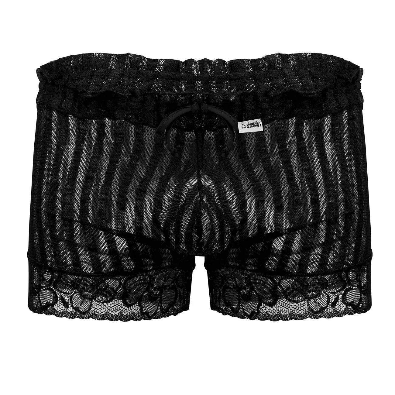 Clothing_Candyman_Mens Underwear CandyMan 99601X Lounge Pajama Shorts Color Black