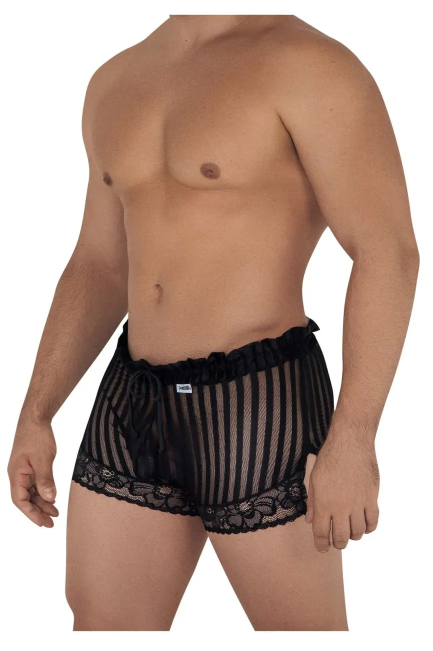Clothing_Candyman_Mens Underwear CandyMan 99601X Lounge Pajama Shorts Color Black