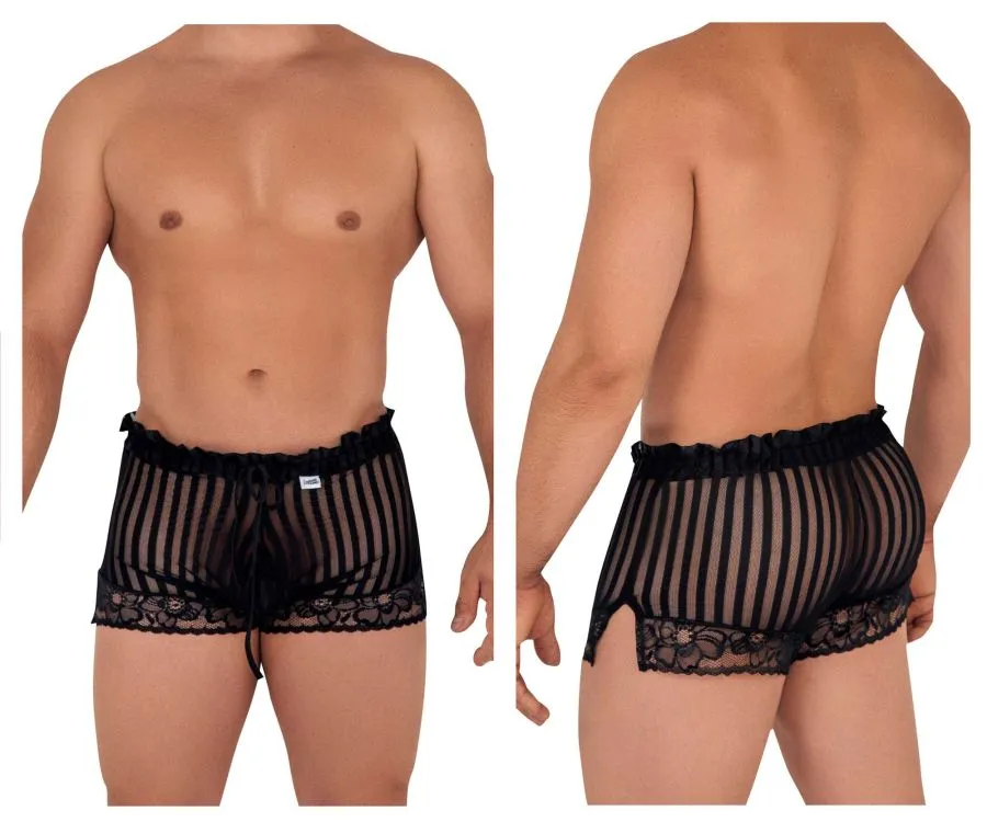 Clothing_Candyman_Mens Underwear CandyMan 99601X Lounge Pajama Shorts Color Black