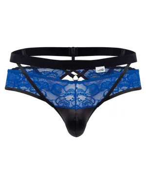 Clothing_Candyman_Mens Underwear Candyman 99627 Lace Jockstrap Blue