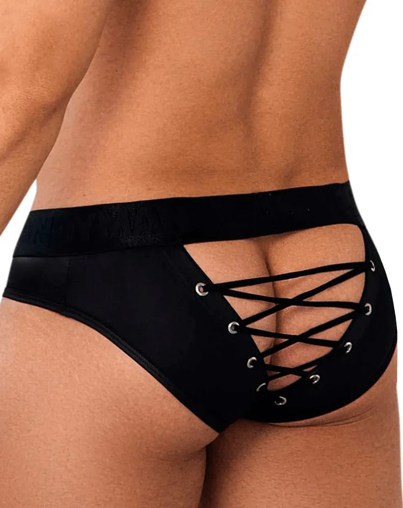 Clothing_Candyman_Mens Underwear Candyman 99641 Shorty Briefs Black