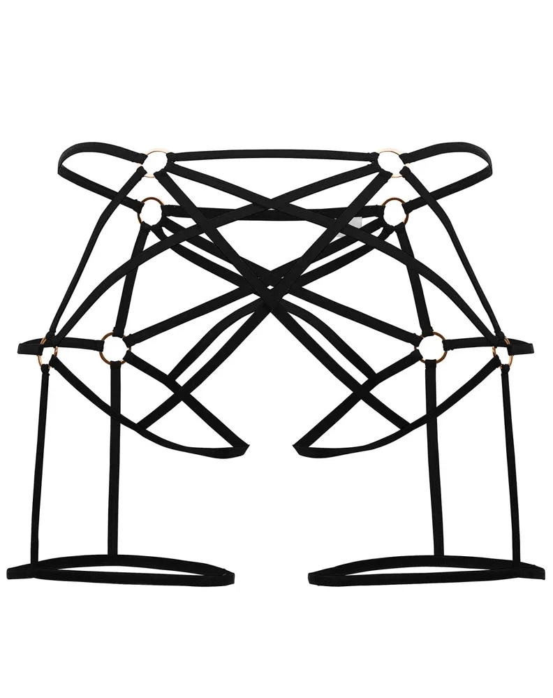 Clothing_Candyman_Mens Underwear Candyman 99646 Cage Jockstrap Black