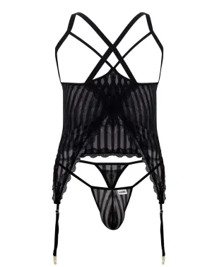 Clothing_Candyman_Mens Underwear Candyman 99654 Mesh Two Piece Set Black