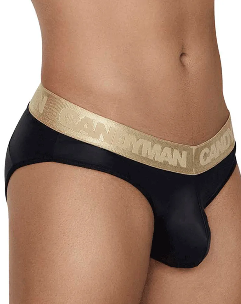 Clothing_Candyman_Mens Underwear Candyman 99659 Chain Jock Briefs Black
