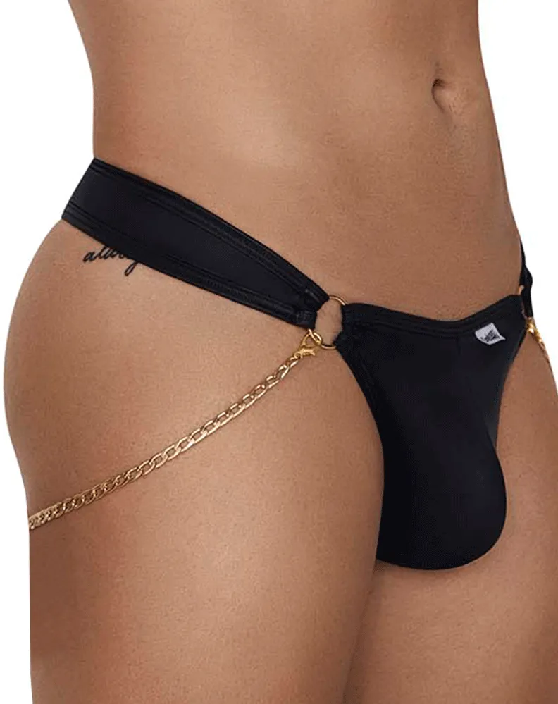 Clothing_Candyman_Mens Underwear Candyman 99669 Chain Thongs Black