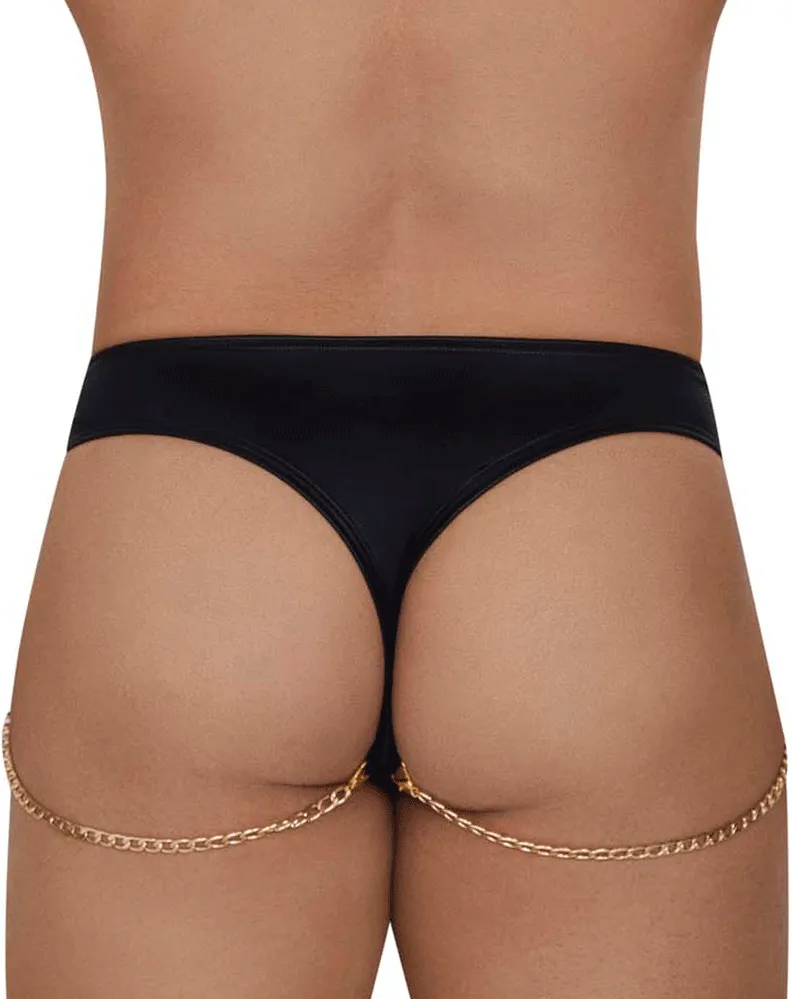 Clothing_Candyman_Mens Underwear Candyman 99669 Chain Thongs Black