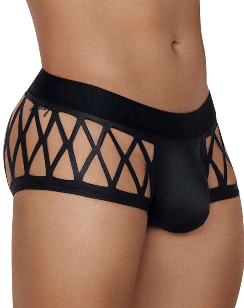 Clothing_Candyman_Mens Underwear Candyman 99691 Cage Trunks Black