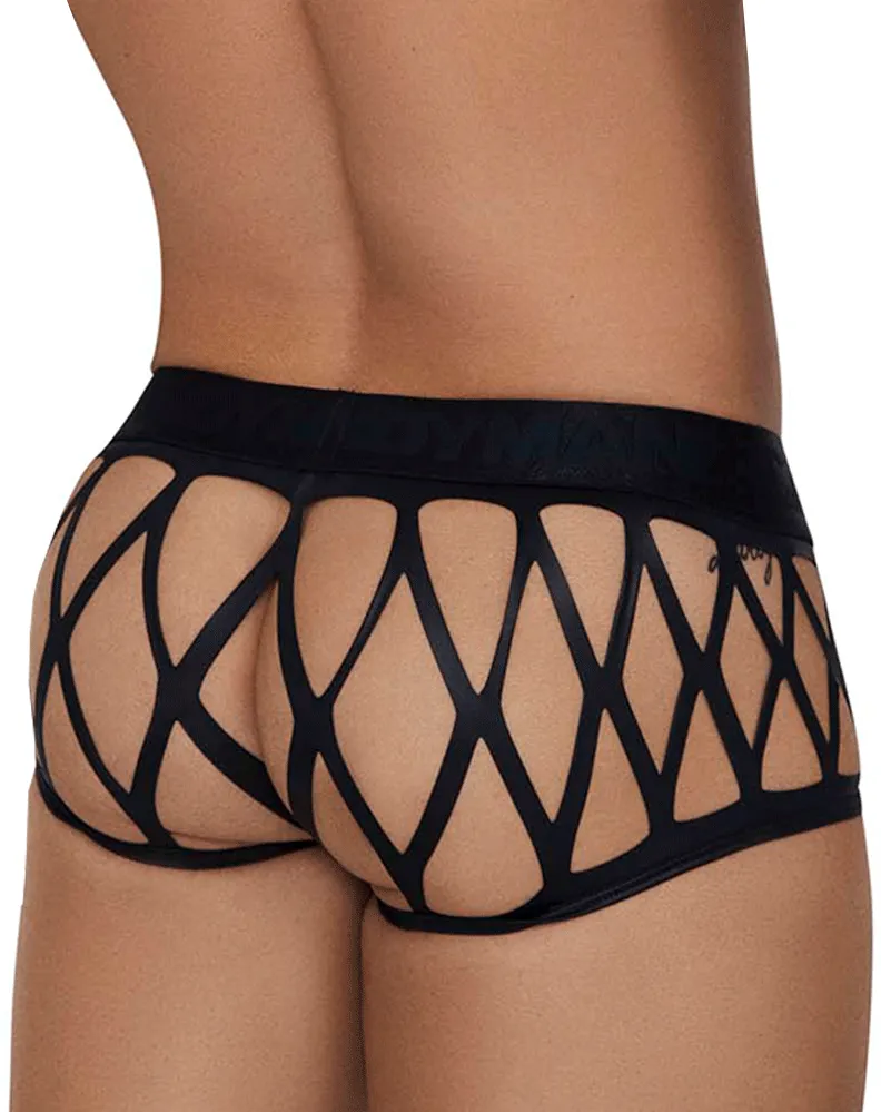 Clothing_Candyman_Mens Underwear Candyman 99691 Cage Trunks Black