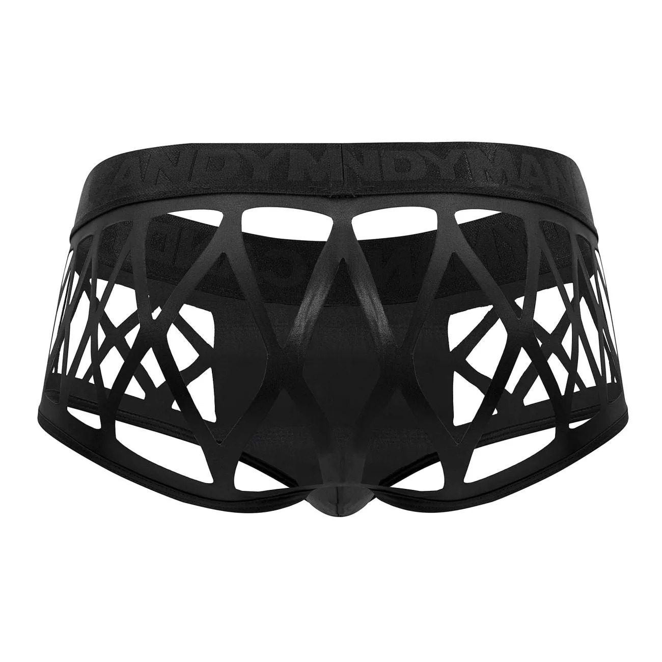 Clothing_Candyman_Mens Underwear CandyMan 99691 Cage Trunks Color Black