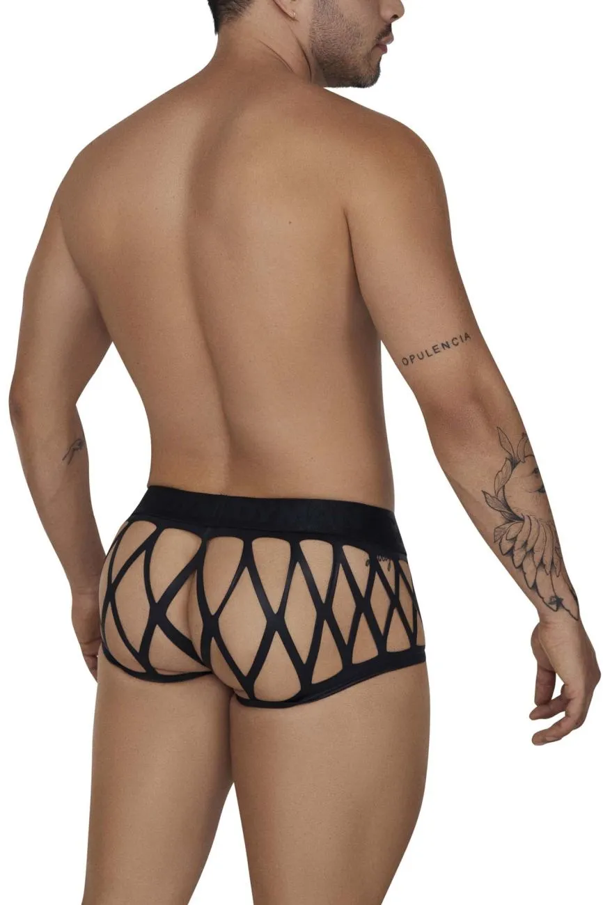 Clothing_Candyman_Mens Underwear CandyMan 99691 Cage Trunks Color Black
