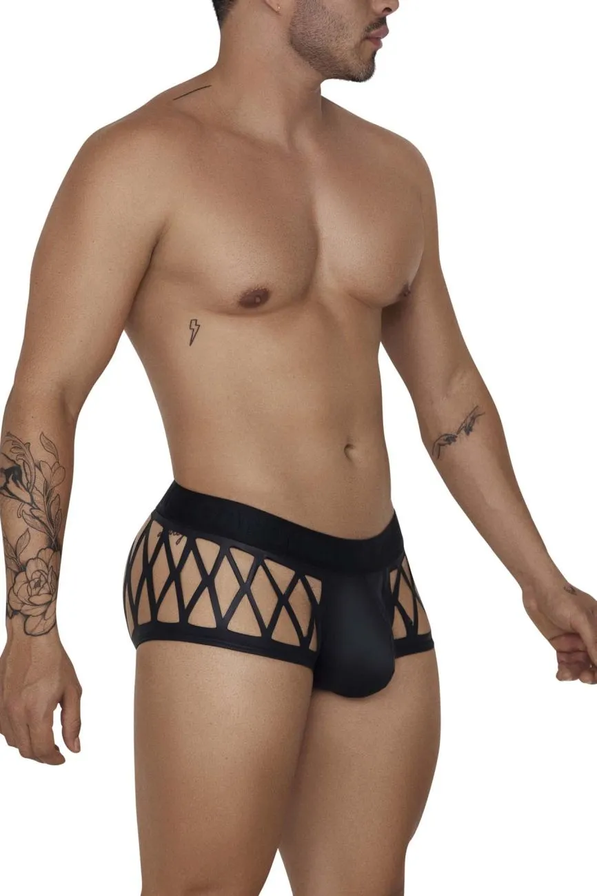 Clothing_Candyman_Mens Underwear CandyMan 99691 Cage Trunks Color Black