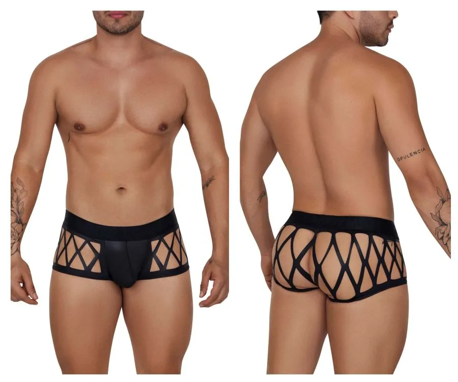 Clothing_Candyman_Mens Underwear CandyMan 99691 Cage Trunks Color Black