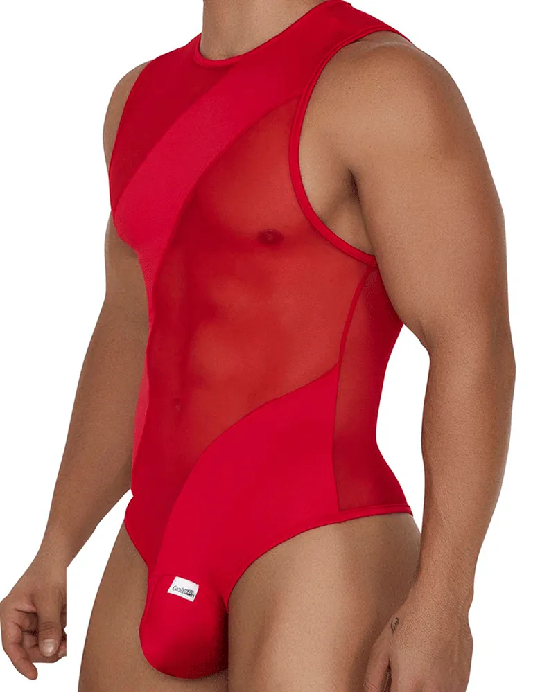 Clothing_Candyman_Mens Underwear Candyman 99699 Mesh Bodysuit Red
