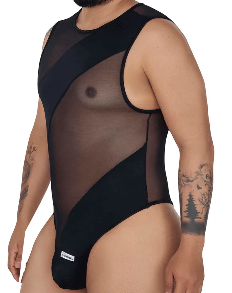 Clothing_Candyman_Mens Underwear Candyman 99699x Mesh Bodysuit Black