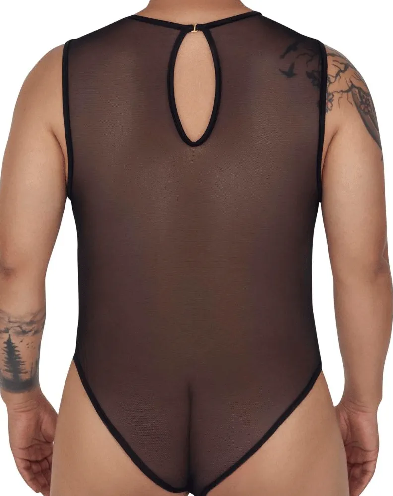 Clothing_Candyman_Mens Underwear Candyman 99699x Mesh Bodysuit Black
