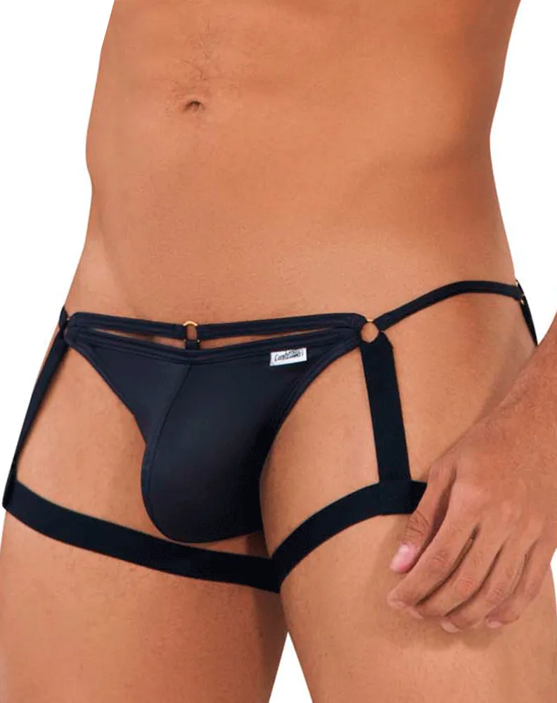 Clothing_Candyman_Mens Underwear Candyman 99705 Garter Jockstrap Black