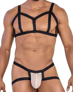 Clothing_Candyman_Mens Underwear Candyman 99777 Two Piece Outfit Beige