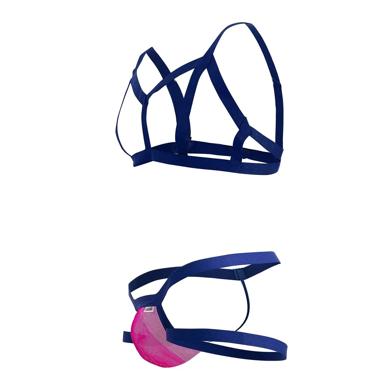Clothing_Candyman_Mens Underwear CandyMan 99777 Two Piece Outfit Color Pink