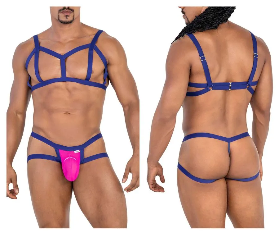 Clothing_Candyman_Mens Underwear CandyMan 99777 Two Piece Outfit Color Pink