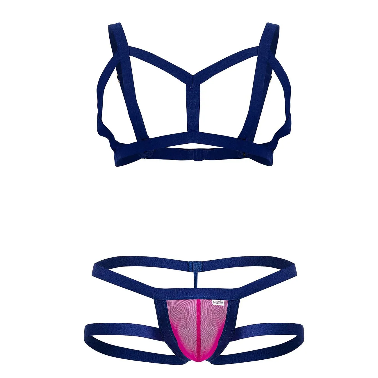 Clothing_Candyman_Mens Underwear CandyMan 99777 Two Piece Outfit Color Pink