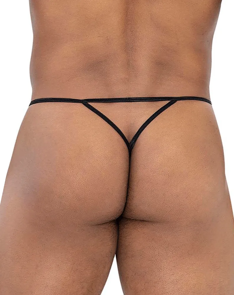Clothing_Candyman_Mens Underwear Candyman 99795 Mesh G-string Thongs Black