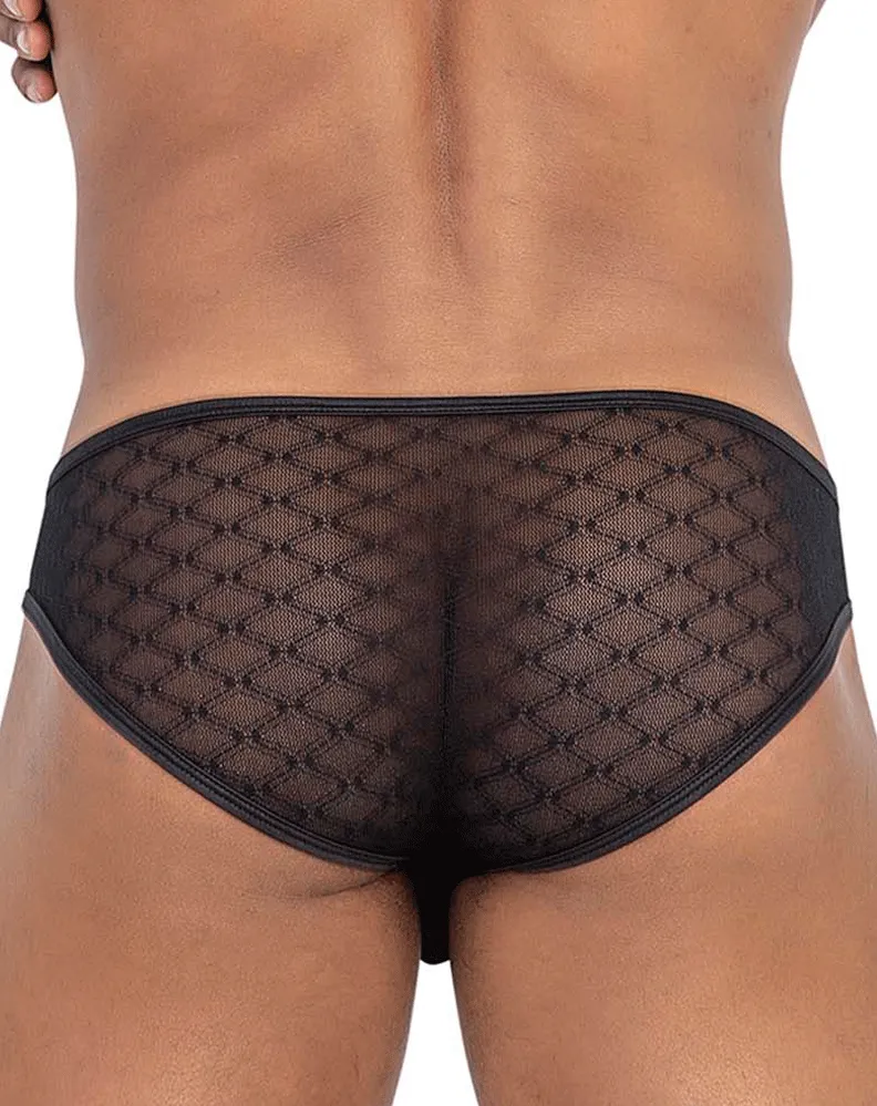Clothing_Candyman_Mens Underwear Candyman 99812 Mesh Briefs Black